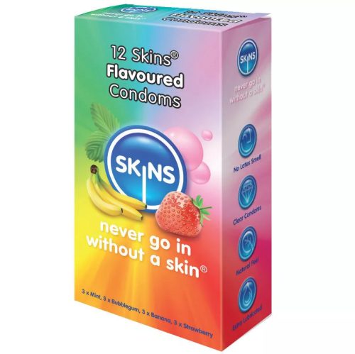 Préservatifs aromatisés skin 12 pcs – cosmétique intime de qualité