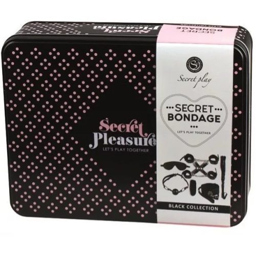 Ensemble bdsm 8 pièces noir – cosmétique intime de qualité
