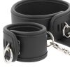 Collier et menottes en cuir vegan avec doublure en néoprène – cosmétique intime de qualité