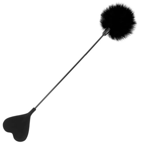 Fouet à plume d'amour noir – cosmétique intime de qualité