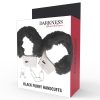 Menottes en métal doublé de noir – cosmétique intime de qualité