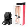 Bottines ajustables en cuir noir – cosmétique intime de qualité