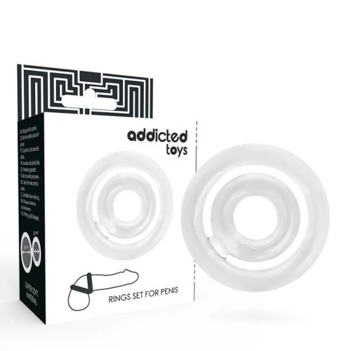 Addicted toys potenz c- anneau pénis transparent – cosmétique intime de qualité