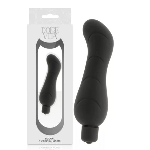 Vibrateur point g en silicone noir – cosmétique intime de qualité