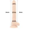 Vibrateur pénis articulé en silicone cock miller 24 cm – cosmétique intime de qualité