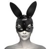 Masque en cuir vegan avec oreilles de lapin – cosmétique intime de qualité