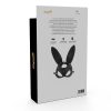 Masque en cuir vegan avec oreilles de lapin – cosmétique intime de qualité
