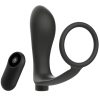 ADDICTED TOYS – anneau pénien noir rechargeable avec télécommande