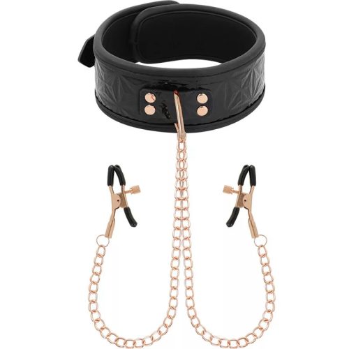 Black edition collier avec pinces à tétons – cosmétique intime de qualité