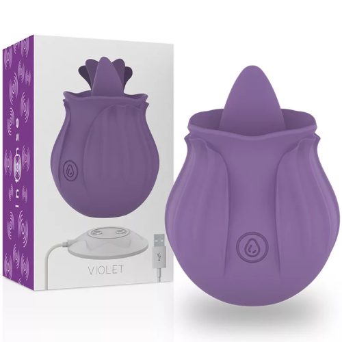 Stimulateur clitorial violet avec 10 modes de vibration violet – cosmétique intime de qualité