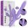 Billie vibrateur rechargeable multifonctions aspiration et pulsation violet – cosmétique intime de qualité