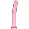 Modèle 9 gode en verre borosilicate 15,5 x 2,5 cm rose – cosmétique intime de qualité