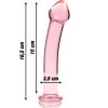 Modèle 11 gode en verre borosilicate 16 x 3 cm rose – cosmétique intime de qualité