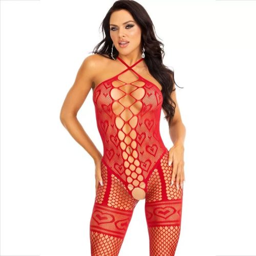 Bodystocking red hearts – cosmétique intime de qualité