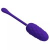 Oeuf vibrant avec texture marine rechargeable violet – cosmétique intime de qualité