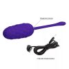 Oeuf vibrant avec texture marine rechargeable violet – cosmétique intime de qualité