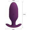 Plug anal contrôlé par application jefferson violet – cosmétique intime de qualité