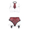 Costume d'écolière sexy avec soutien-gorge l/xl – cosmétique intime de qualité