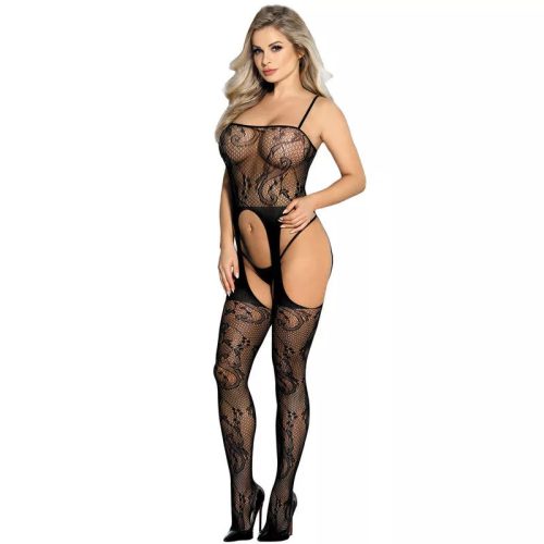 951887 bodystocking poisson noir avec bretelles – cosmétique intime de qualité