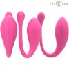 Vibrateur janice double stimulation 10 vibrations avec télécommande rose – cosmétique intime de qualité