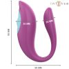 Vibrateur et stimulateur en u annie avec télécommande violette – cosmétique intime de qualité