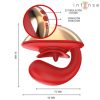 Vibrateur et stimulateur mariah en u 10 vibrations rouge – cosmétique intime de qualité