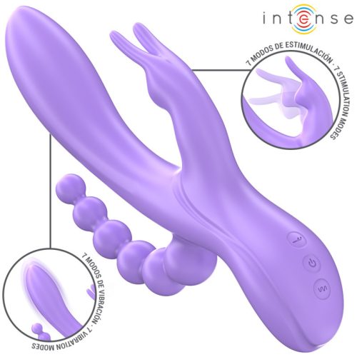 INTENSE – Miko triple vibrateur : stimulateur rabbit et anal