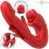 Nathy double vibrateur stimulateur multifonctionnel avec bouche rouge – cosmétique intime de qualité