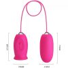 PRETTY LOVE – Daisy œuf vibrant avec langue stimulante pour le clitoris