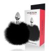 Plug anal supplémentaire avec queue noir 7 cm – cosmétique intime de qualité
