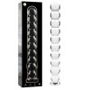 Modèle 22 gode en verre borosilicate 21,5 x 2,5 cm transparent – cosmétique intime de qualité